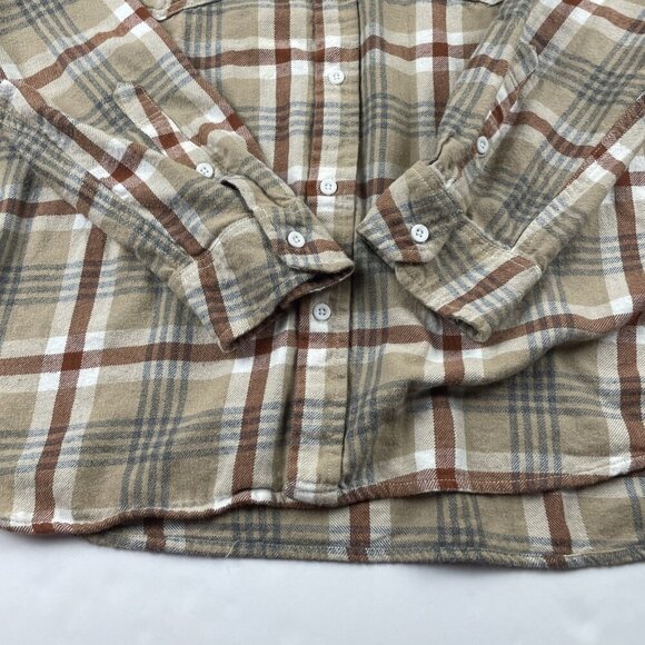 Hurley Flannel Shirt Mens XL Outdoor Utility Pocket Button Up Plaid Long Sleeve - Picture 9 of 10